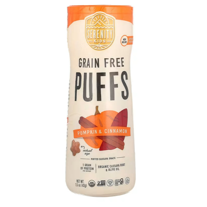 Low Cost Ph | Serenity Kids, Grain Free Puffs, Tomato & Mushroom, 1.5 oz (43 g)