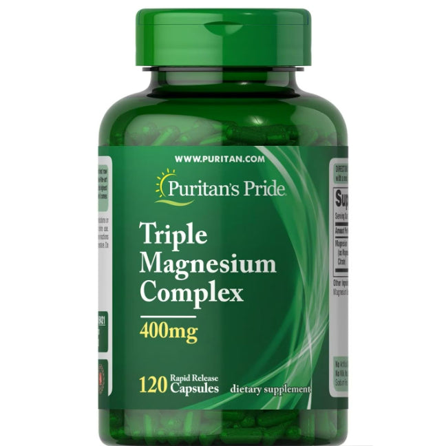 LowCost PH| Puritan's Pride High Potency Magnesium Tablets, 500 mg, 100 Count