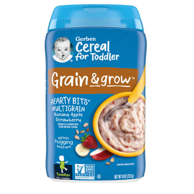 NaturalSolutions | Gerber, Cereal for Baby, Grain & Grow, 1st, 2nd Foods, Power Blend, Oatmeal, Rice