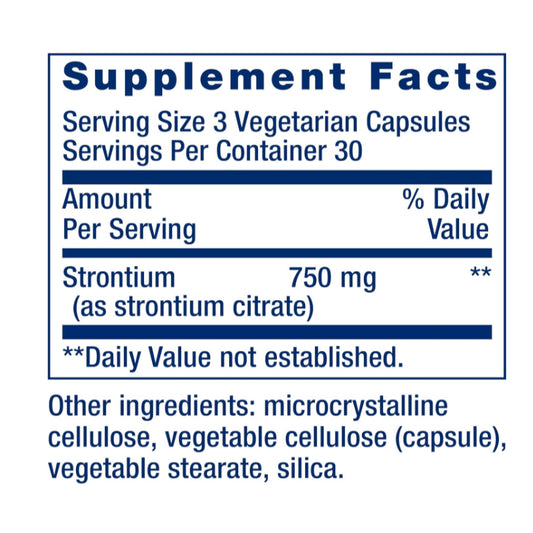 LowCostPH| Life Extension, Strontium Caps, 750 mg, 90 Vegetarian Capsules (250 mg per Capsule)