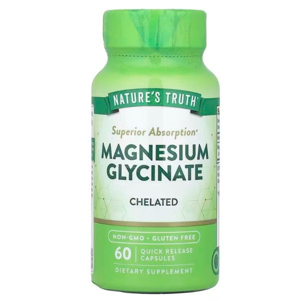 Nature'sTruthPH | Nature's Truth, Magnesium Glycinate, Supports Muscle Relaxation and Calmness