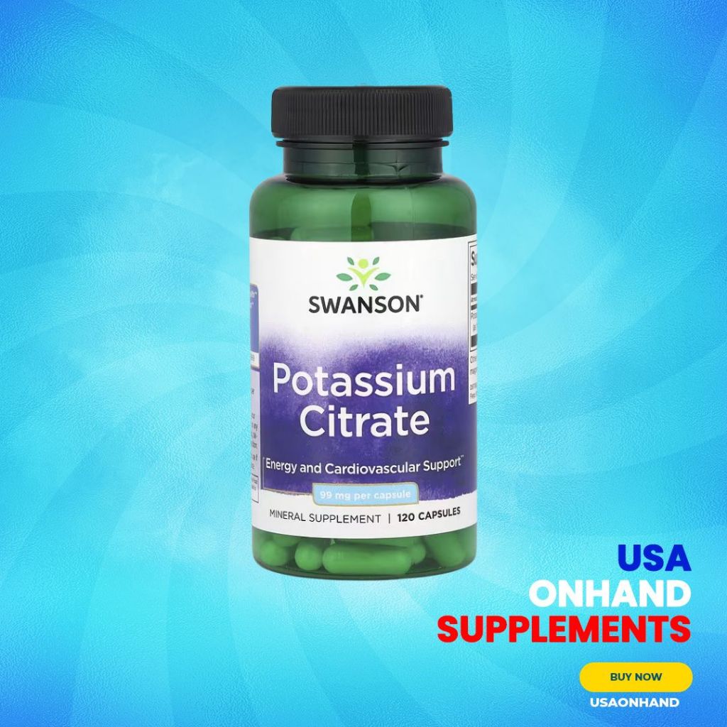 USA Onhand | Swanson, Potassium Citrate ( Energy and Cardiovascular Support )