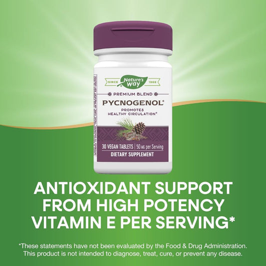 LowCostPH | Nature's Way, Pycnogenol, 50 mg, 30 Vegan Tablets, Cardiovascular Support