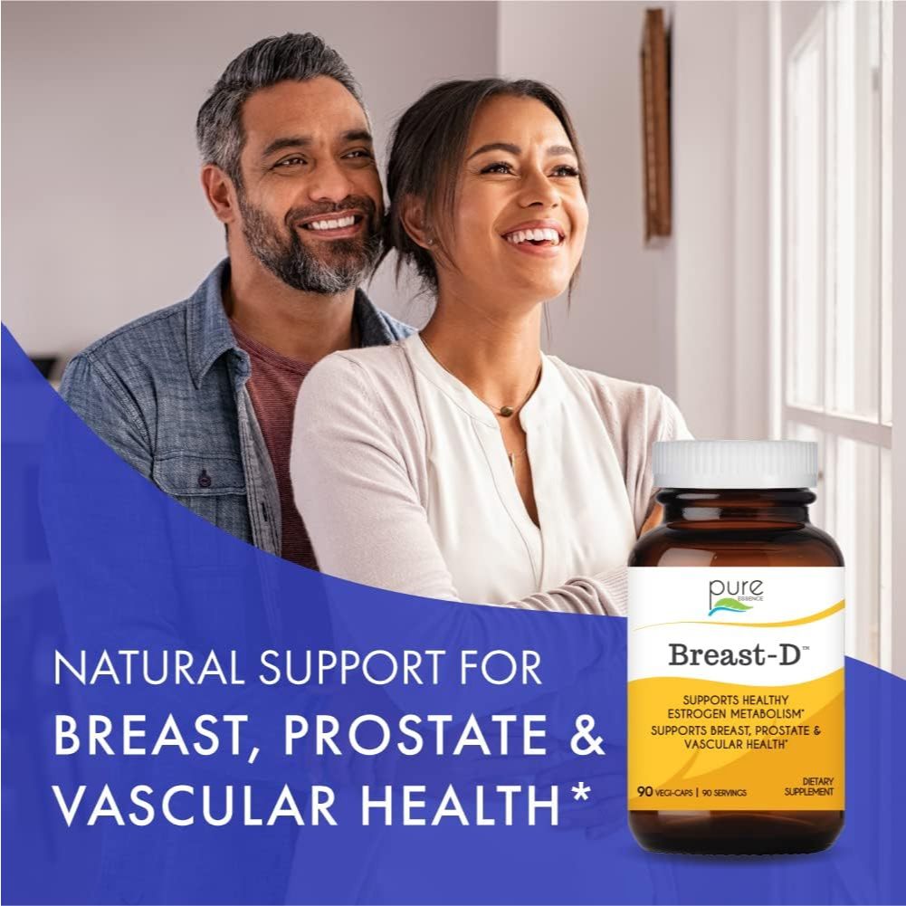 LowCostPh | Pure Essence, Breast-D, 30 Vegi-Caps, Supports Heathy Estrogen Metabolism