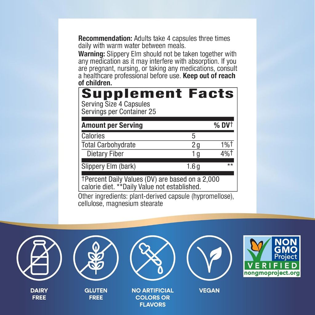 Nature's Way, Slippery Elm Bark ( Traditionally Used to Soothe the GI Tract )