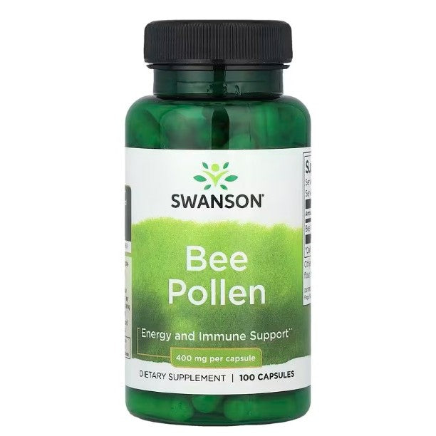HealthilyYou | Swanson, Bee Pollen, 400 mg, Capsules Energy and Immune Support