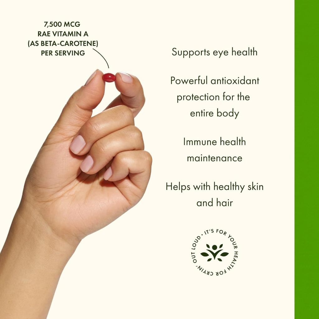 HealthilyYou | Swanson, Beta Carotene, 25,000 IU (7,500 mcg RAE), Softgels Eye and Vision Health