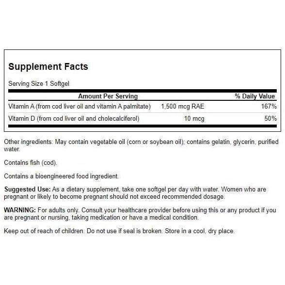 HealthilyYou |  Swanson, Vitamins A and D, 250 Softgels, Helps Maintain Eyes & Immune Health