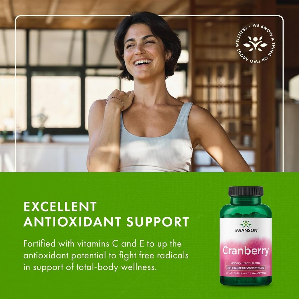 HealthilyYou | Swanson Cranberry & Cranberry, Whole Fruit Concentrate, Softgels Urinary Tract Health