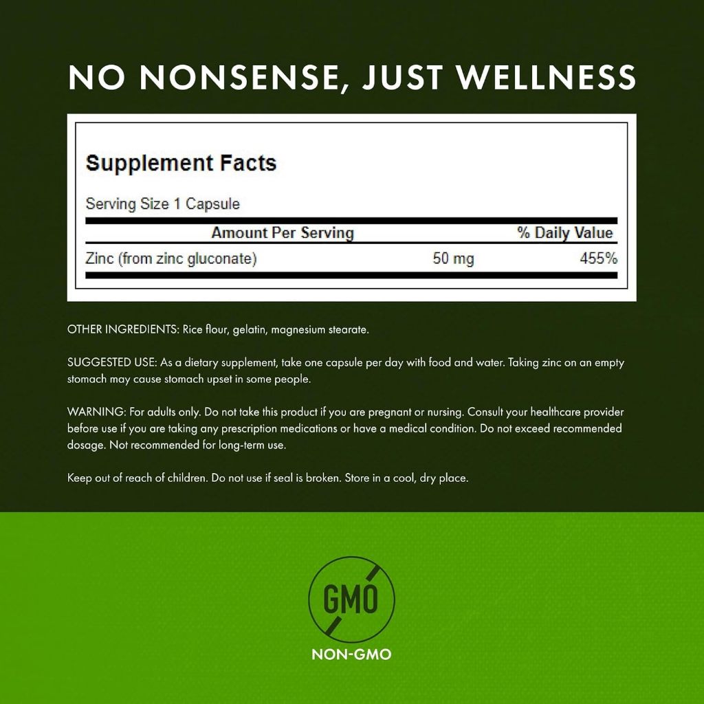 HealthilyYou | Swanson, Zinc Gluconate, 30 mg, Tablets, 50 mg, 250 Capsules, Immune Health