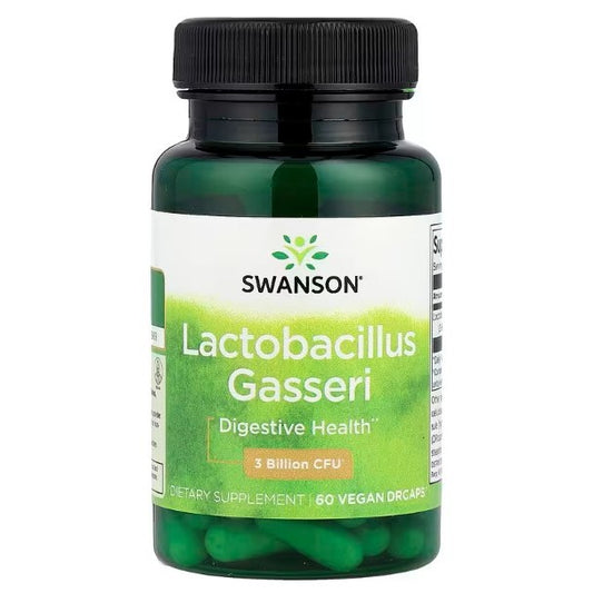 HealthilyYou | Swanson, Lactobacillus Gasseri, 3 Billion CFU, 60 Vegan DRcaps Digestive Health
