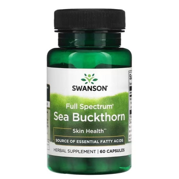 HealthilyYou | Swanson, Full Spectrum® Sea Buckthorn, 60 Capsules Skin Health Herbal Supplement