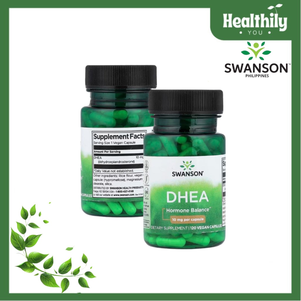 HealthilyYou | Swanson, DHEA, 10 mg, 120 Capsules Hormone Balance, Dietary Supplement