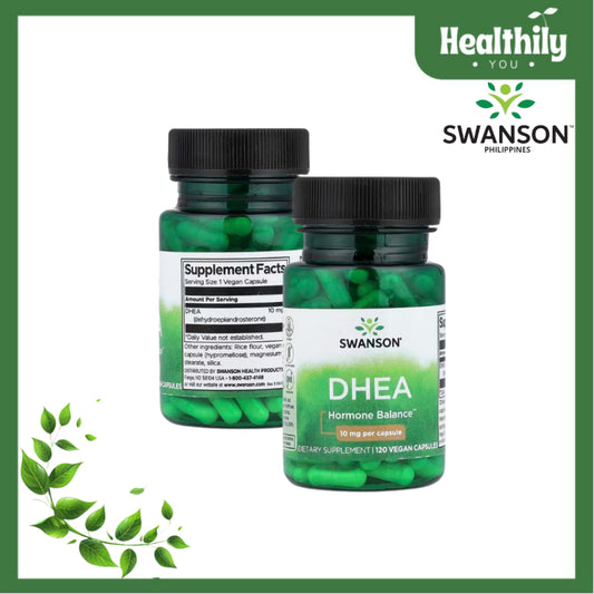 HealthilyYou | Swanson, DHEA, 10 mg, 120 Capsules Hormone Balance, Dietary Supplement