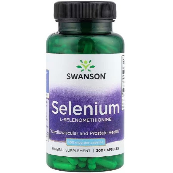 Healthily You | Swanson, Selenium, L-Selenomethionine 100 mcg Capsules, Provides Antioxidant Support
