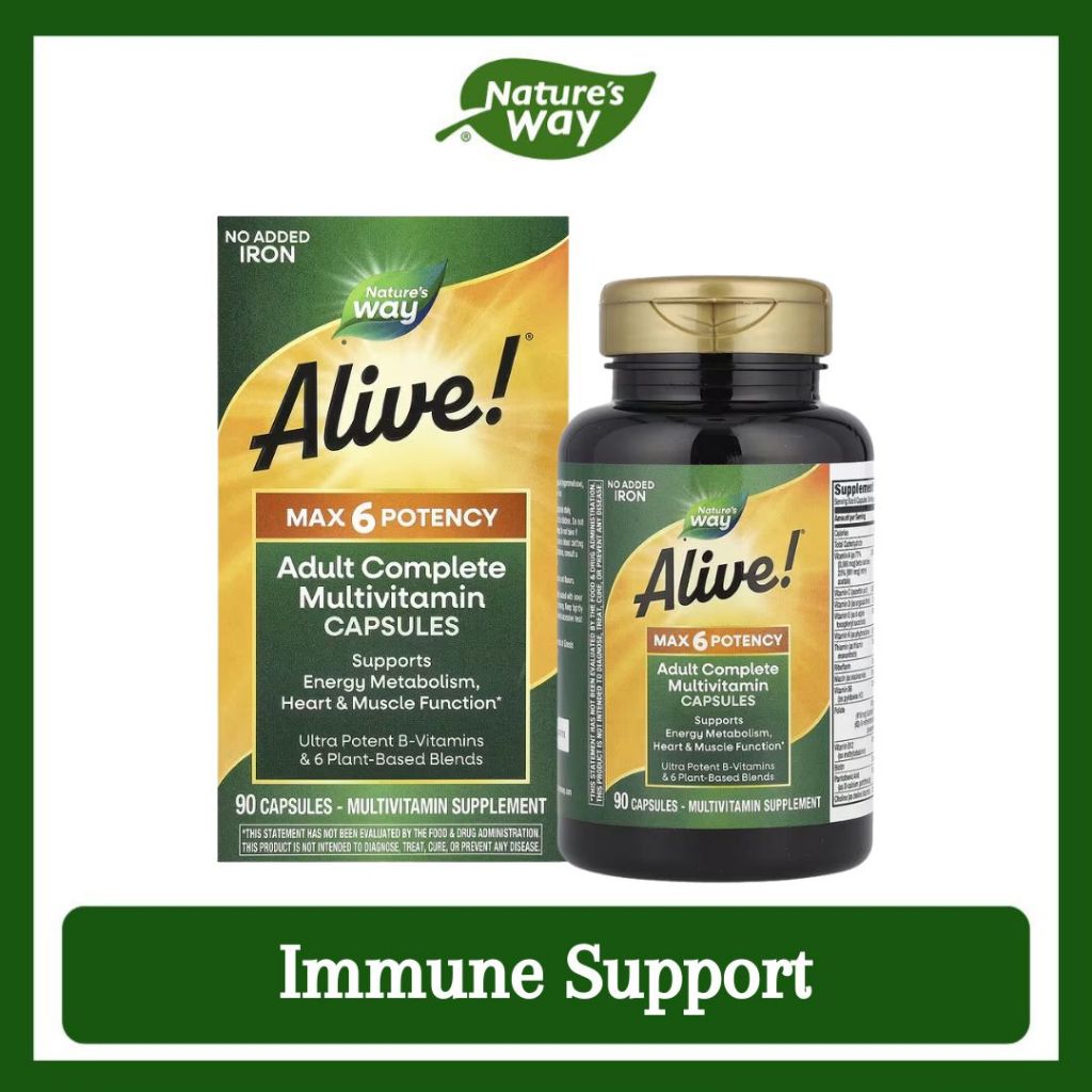 Nature's Way, Alive!® Max6 Potency Multivitamin ( Supports Immune Health )