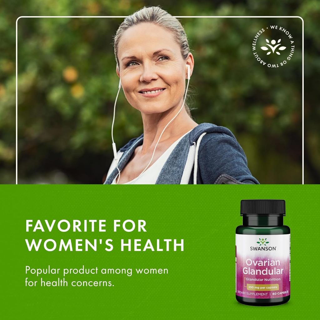 Healthily You | Swanson, Ovarian Glandular, 250 mg, 60 Capsules Hormonal Balance & Menstrual Health