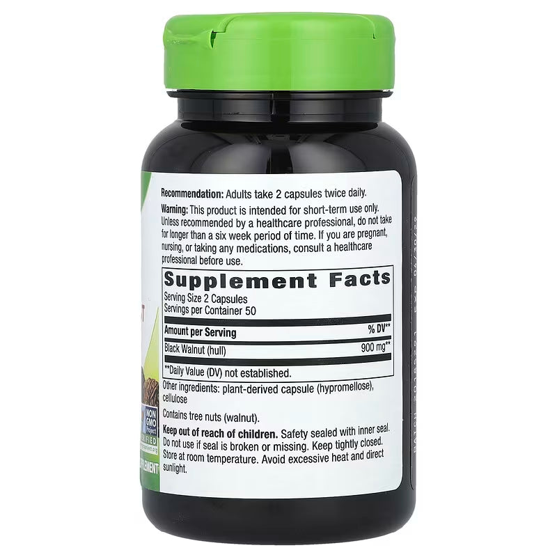 Nature's Way, Black Walnut Hulls ( Helps Soothe Digestive Tract & Supports Natural Detox Process )