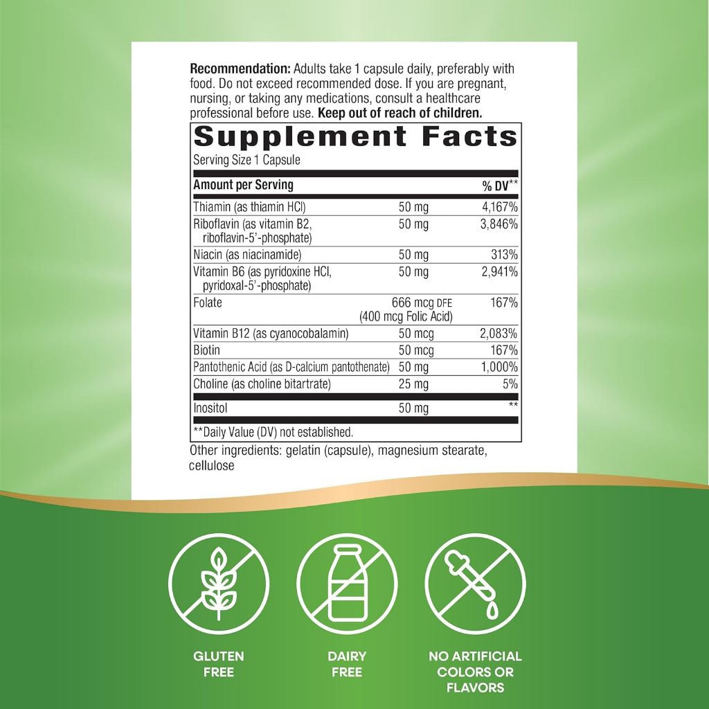 Nature's Way, B-50 Complex ( Supports Cellular Energy & Promotes Nerve Health )