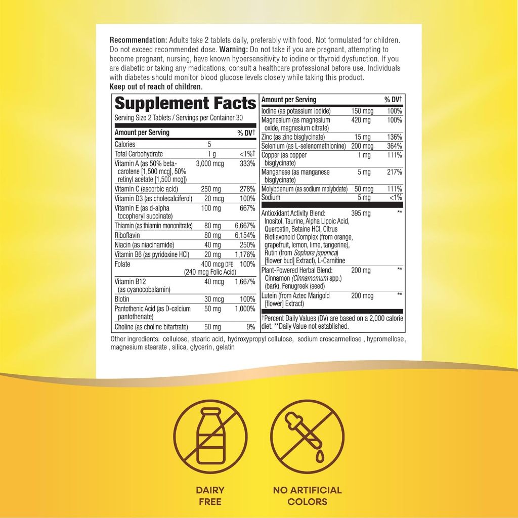 Nature's Way, Completia ( Supports Immune Health & Diabetic Multivitamin )