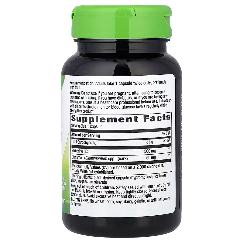 Nature's Way, Berberine With Cinnamon ( Metabolic Health & Cardiovascular Health )