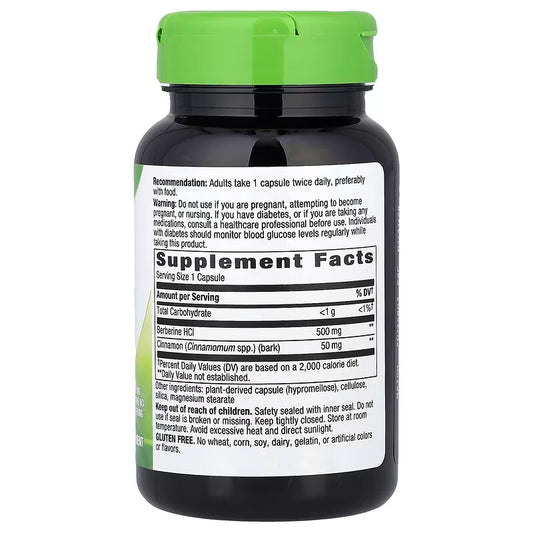 Nature's Way, Berberine With Cinnamon ( Metabolic Health & Cardiovascular Health )