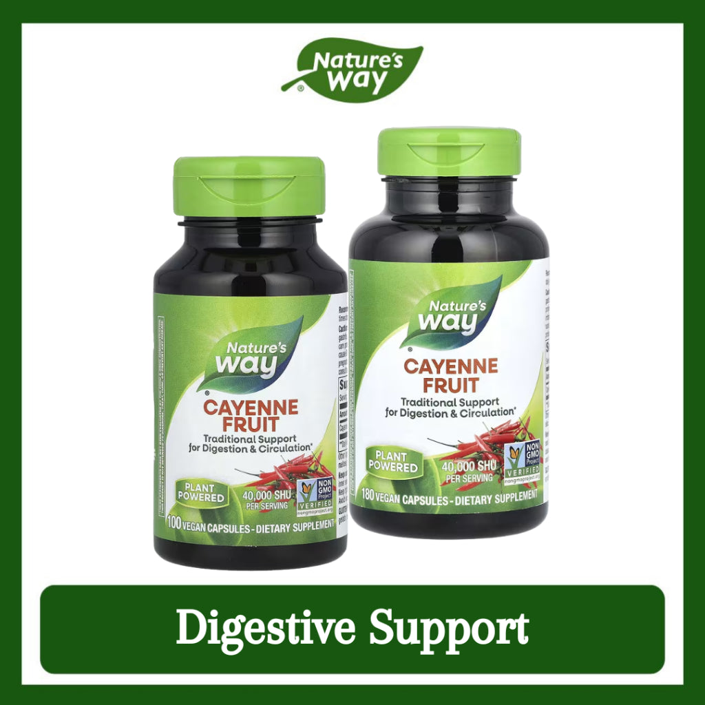 Nature's Way, Cayenne Fruit ( Digestive Support, Circulatory Health & Antioxidant Support )