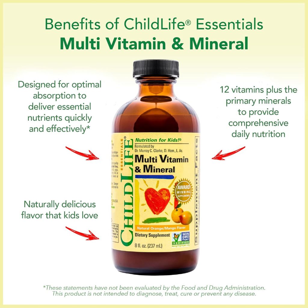 LittleSunshine | ChildLife Essentials, Multi Vitamin & Mineral, Natural Orange/Mango, Immune Health