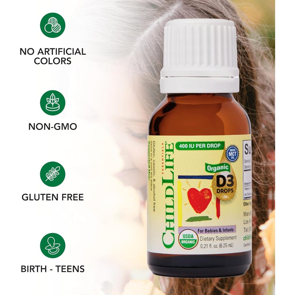LittleSunshine | ChildLife Essentials, Vitamin D3, Natural Berry, Liquid Vitamin C, Natural Orange
