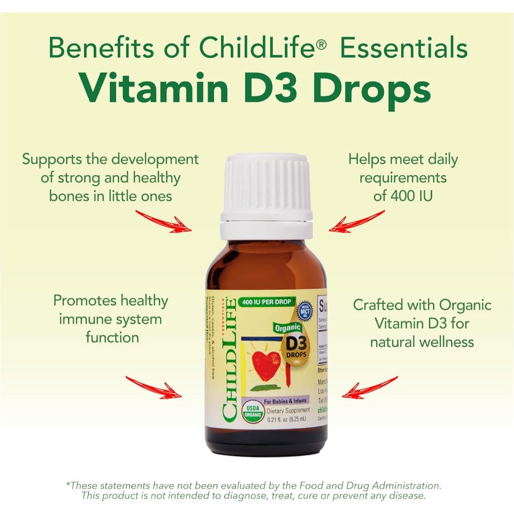 LittleSunshine | ChildLife Essentials, Vitamin D3, Natural Berry, Liquid Vitamin C, Natural Orange