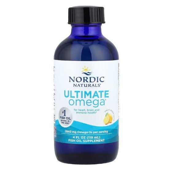 NaturalSolutions | Nordic Naturals, Ultimate Omega, Lemon, 1280 mg, D3, 2X, Heart, Brain and Immune