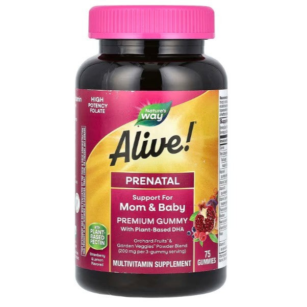 LittleSunshine | Nature's Way, Alive! Prenatal Premium Gummy, Complete High Potency Folate & Iron
