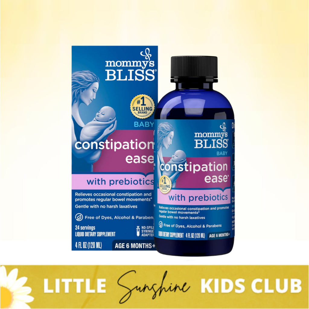 LittleSunshine | Mommy's Bliss, Baby Constipation Ease + Probiotics, Age 6 Months+, Parabens free
