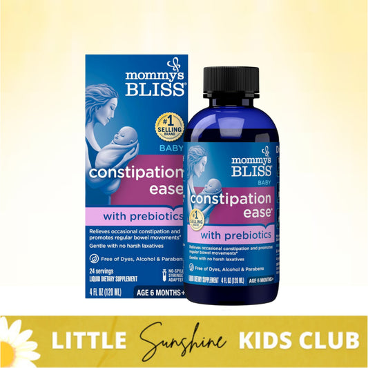 LittleSunshine | Mommy's Bliss, Baby Constipation Ease + Probiotics, Age 6 Months+, Parabens free