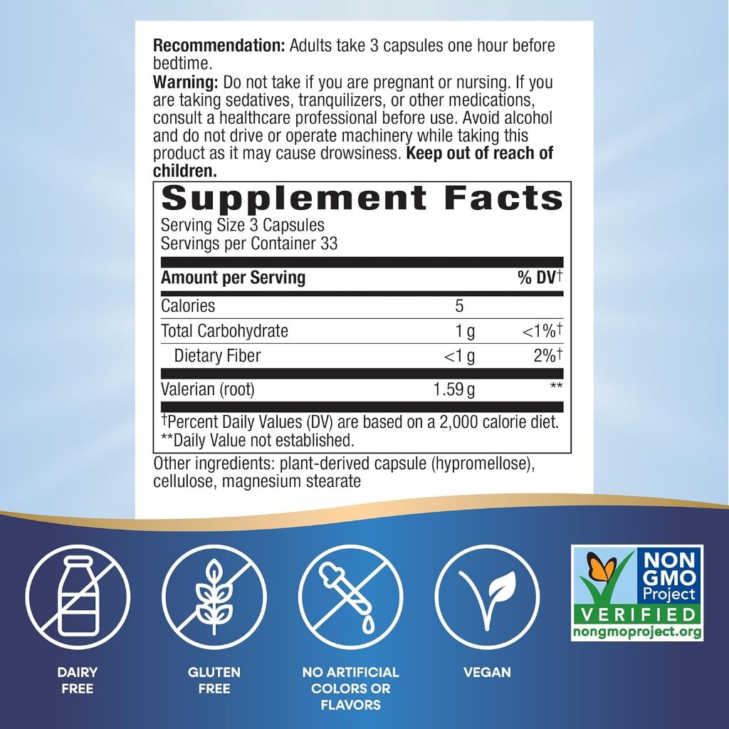 Nature's Way, Valerian Root ( Supports Restful Sleep & Soothes Headaches & Tension )
