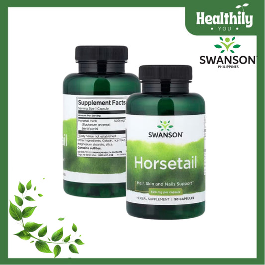 HealthilyYou | Swanson, Horsetail, 500 mg, 90 Capsules Hair, Skin and Nails Support