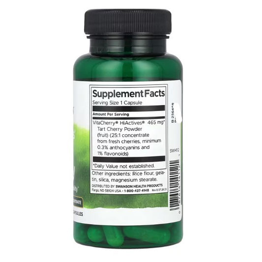 LowCostPH | Swanson, HiActives® Tart Cherry, 465 mg, 60 Capsules Joint Health and Mobility