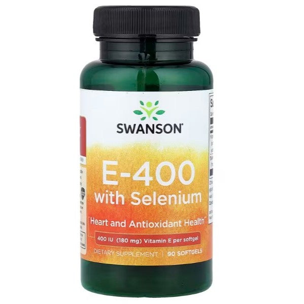HealthilyYou | Swanson, E-400 With Selenium , 90 Softgels, Heart and Antioxidant Health