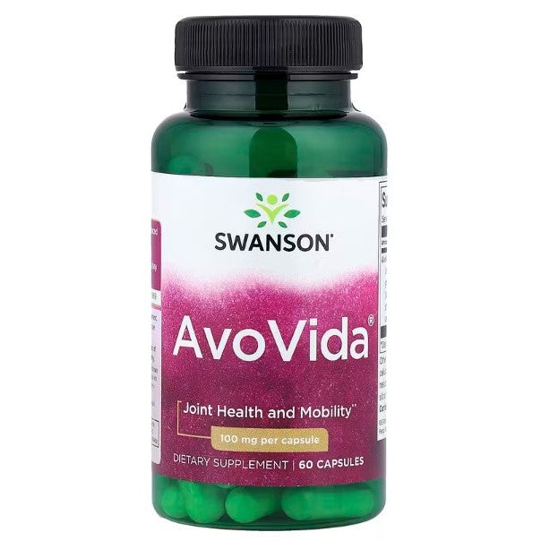 HealthilyYou | Swanson, AvoVida®, 100 mg, 300 mg, 60 Capsules Joint Health and Mobility