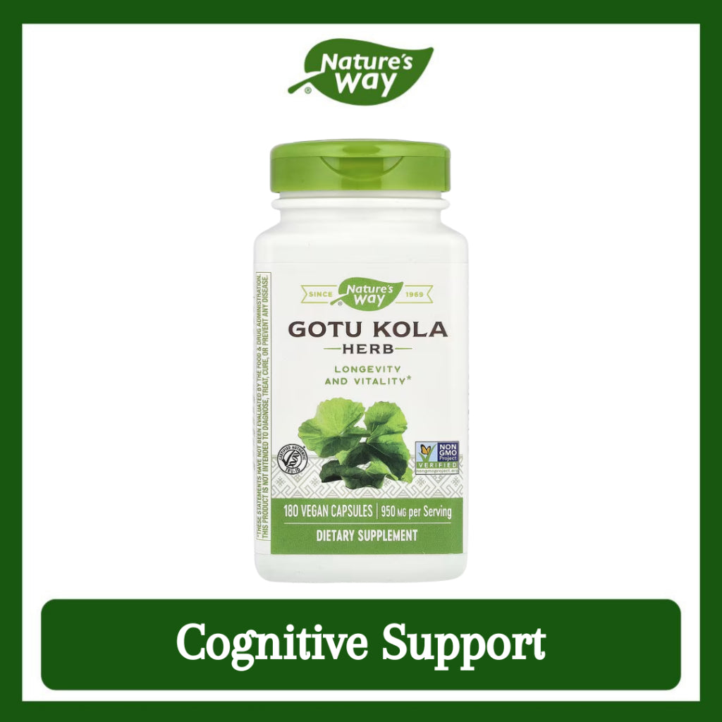 Nature's Way, Gotu Kola Herb ( Cognitive Support, Circulatory Health, Stress and Anxiety Relief )