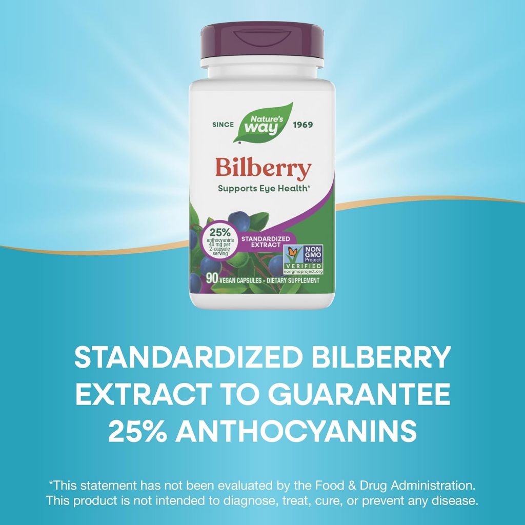 Nature's Way, Bilberry Premium Extract ( May Help Reduce Eye Fatigue, Support Night Vision )