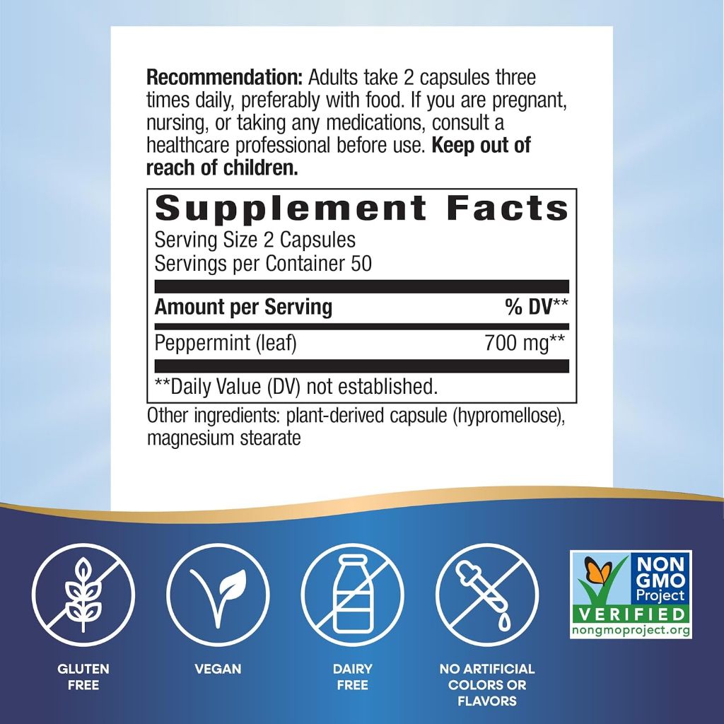 Nature's Way, Peppermint Leaf ( Traditionally Used To Soothe Digestion )
