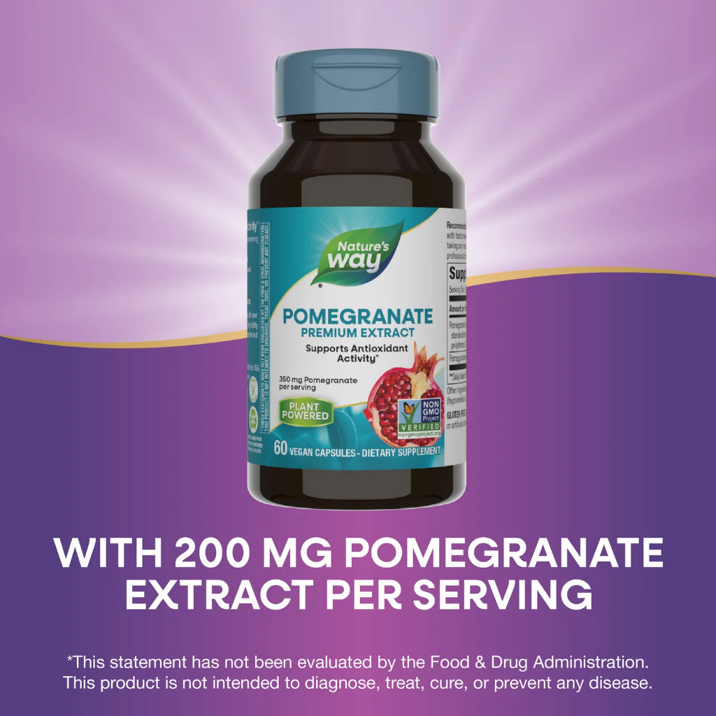 Nature's Way, Pomegranate Premium Extract ( Antioxidant Support & Cardiovascular Health )