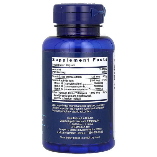 Life Extension, Vitamins D and K with Sea-Iodine ( Promotes Immune Balance and Cognitive Clarity )