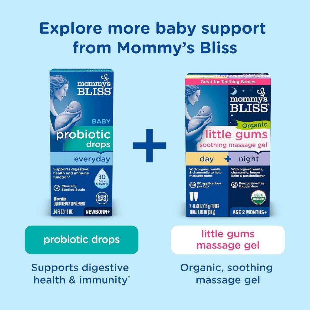 LowCostPH | Mommy's Bliss, Baby Constipation Ease + Probiotics, Age 6 Months+, Parabens free