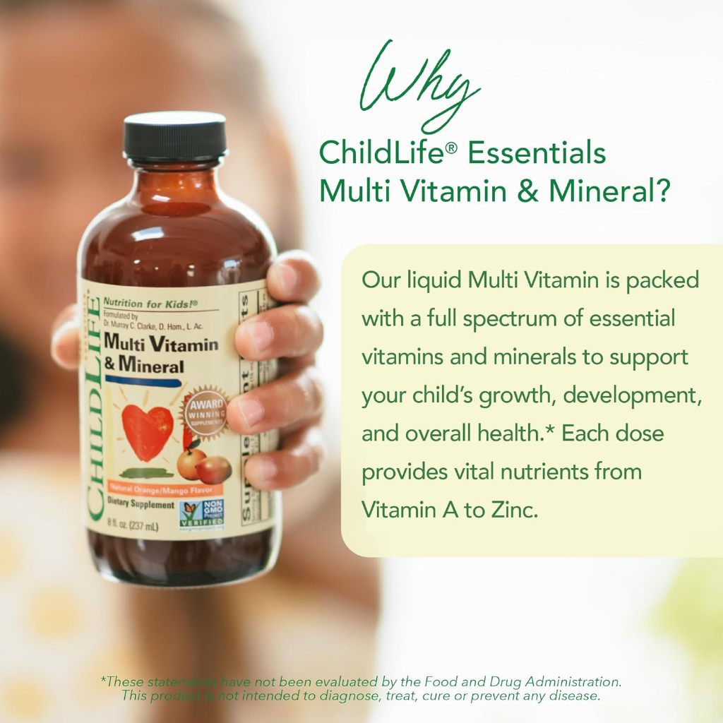 LittleSunshine | ChildLife Essentials, Multi Vitamin & Mineral, Natural Orange/Mango, Immune Health