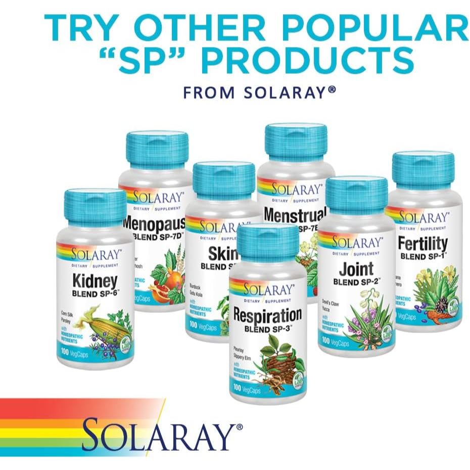 NaturalSolutions | Solaray, Female Hormone Blend SP-7C VegCaps Herbal Support  Dietary Supplement