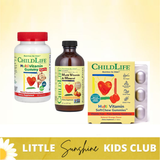 LittleSunshine | ChildLife Essentials, Multi Vitamin & Mineral, Natural Orange/Mango, Immune Health