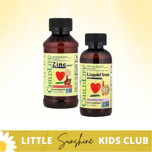 LittleSunshine | ChildLife Essentials, Liquid Iron, Berry, Zinc Plus™, Natural Mango Strawberry