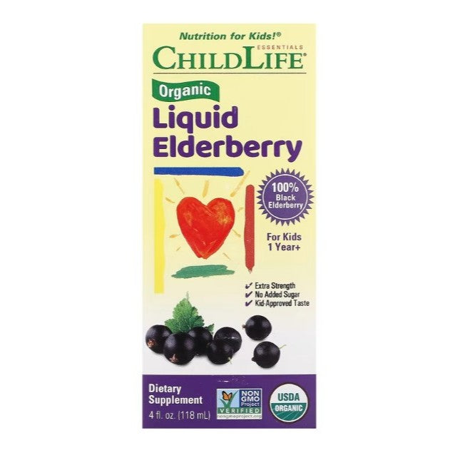LittleSunshine | ChildLife Essentials, Echinacea, Natural Orange, Organic Liquid Elderberry,